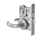 Best Grade 1 Privacy Mortise Lock, Double Visual Indicator, 14 Lever, H Rose, Non-Keyed, Satin Chrome Fin 45H0L14H626VIB